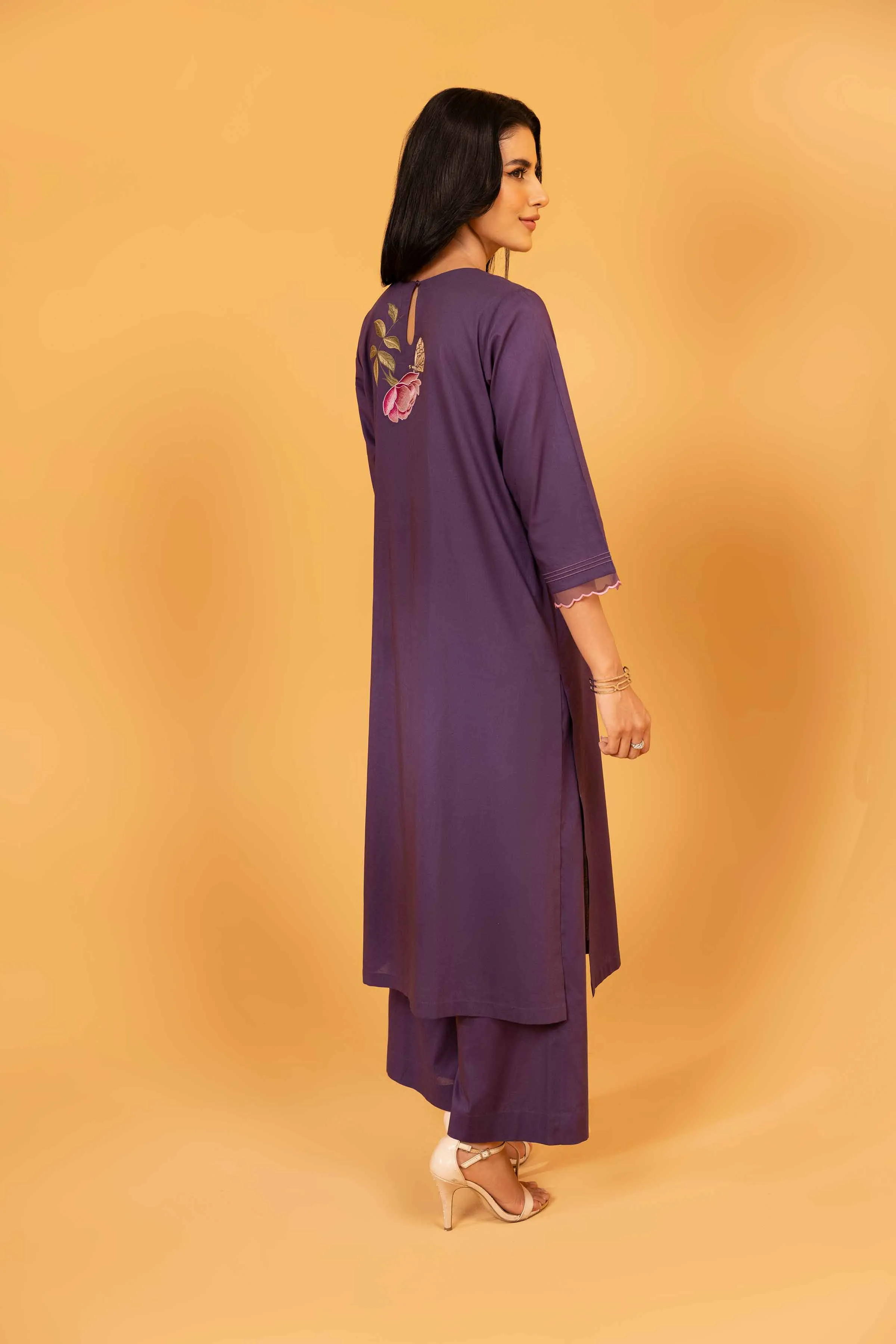 2 Piece - Embroidered Suit - KPS24-13