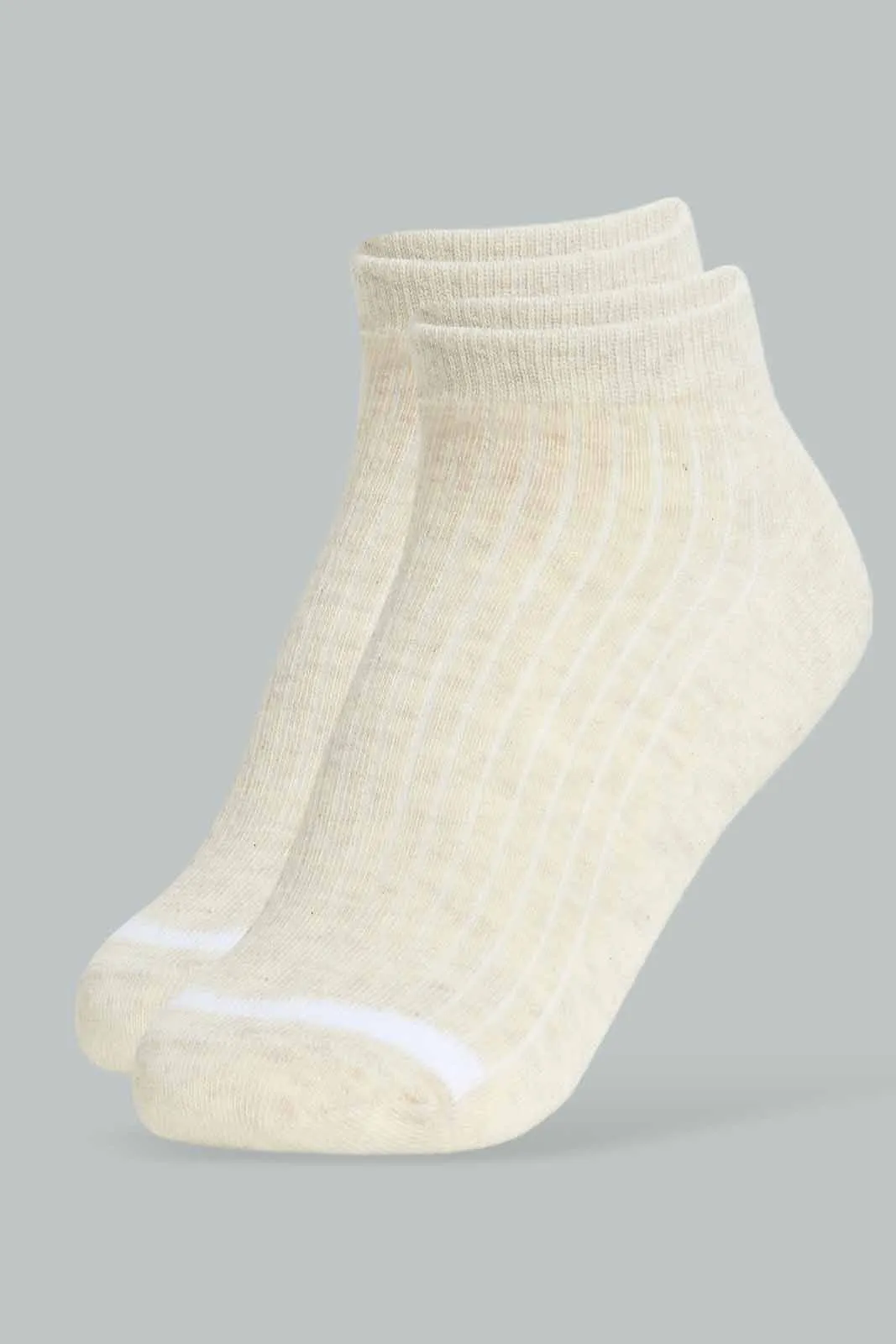 Assorted Plain Ankle Socks For Women (Pack of 5)