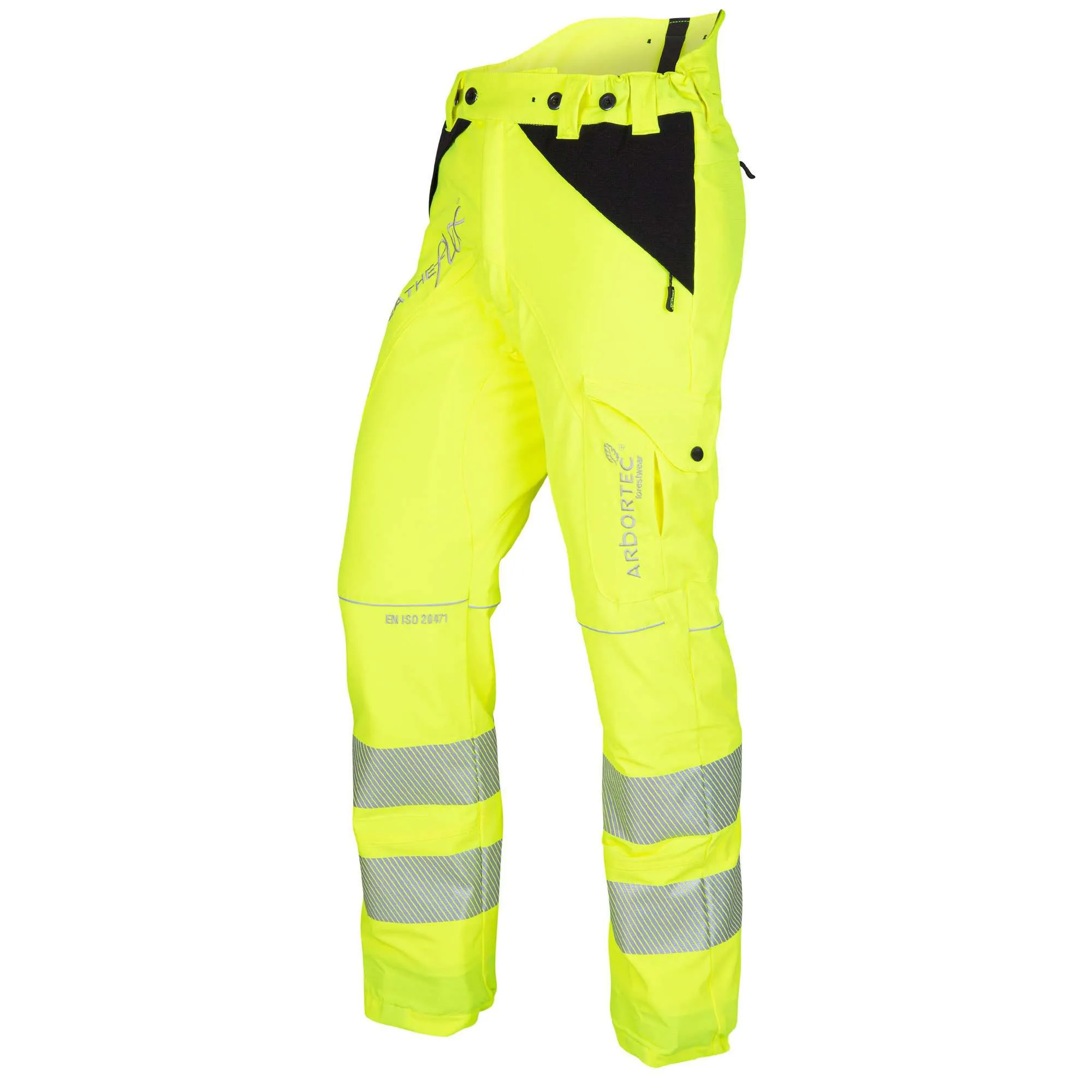 ATHV4010 Breatheflex Chainsaw Pants Design A Class 1 - Hi-Viz Yellow