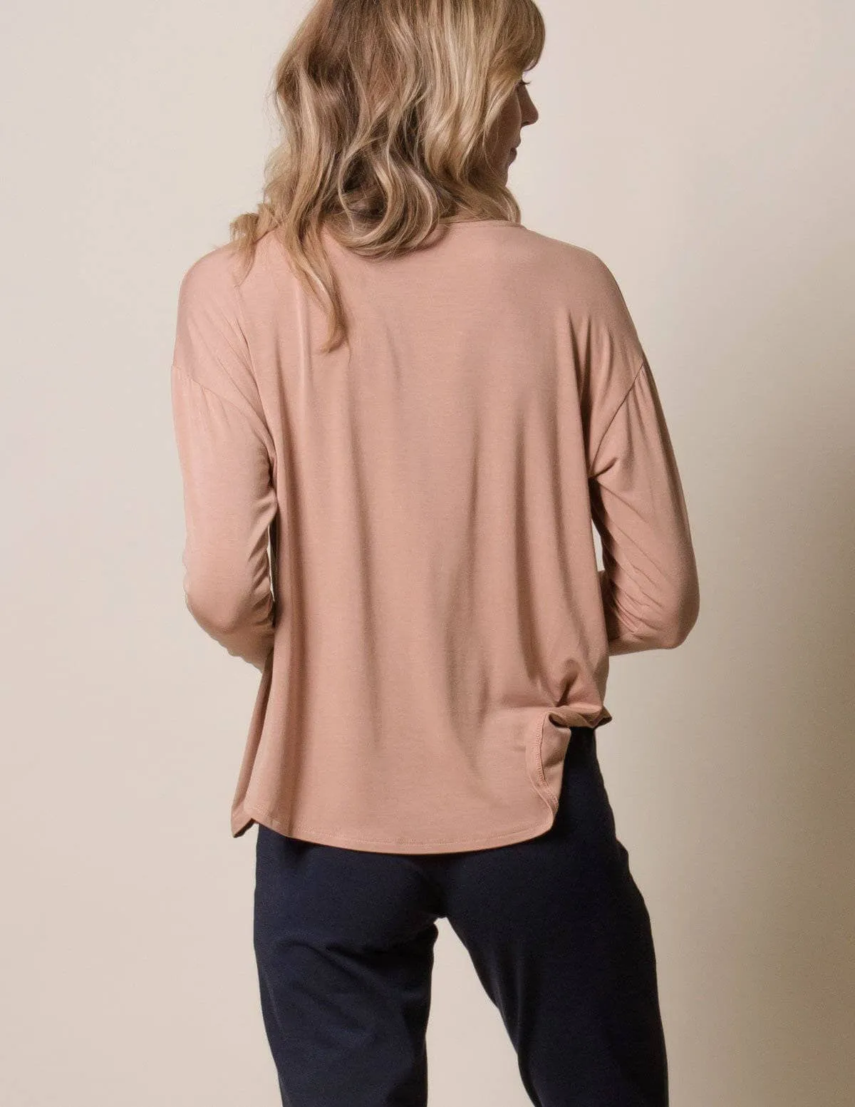 Bamboo Dolman Long Sleeve Tee - As-Is-Clearance