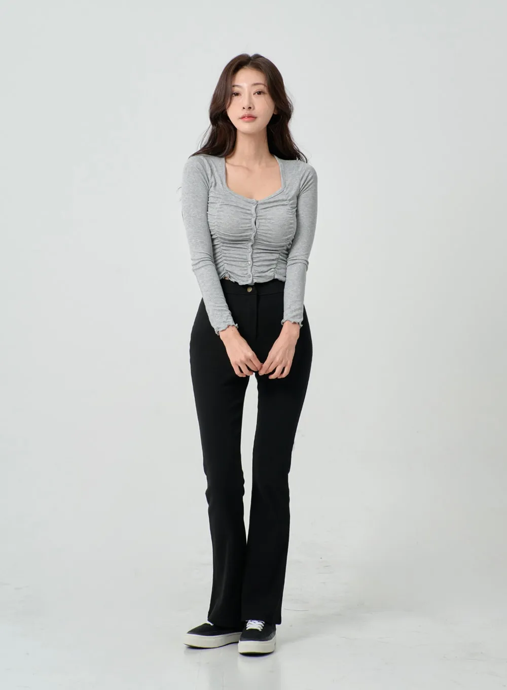 Bending Slim Fit Bootcut Pants IN07