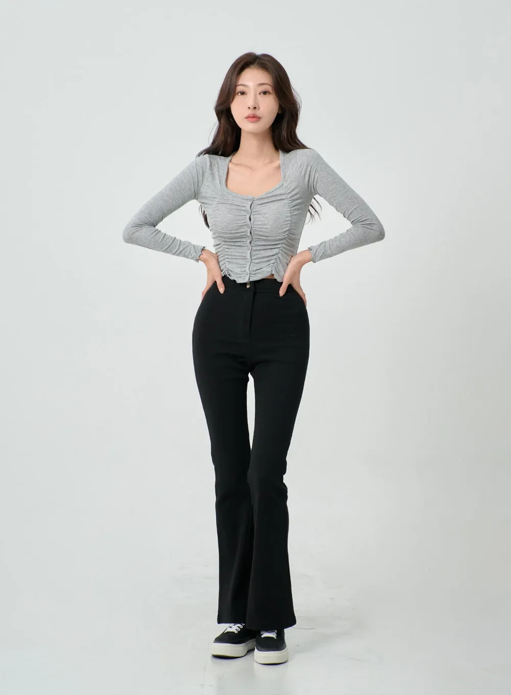 Bending Slim Fit Bootcut Pants IN07