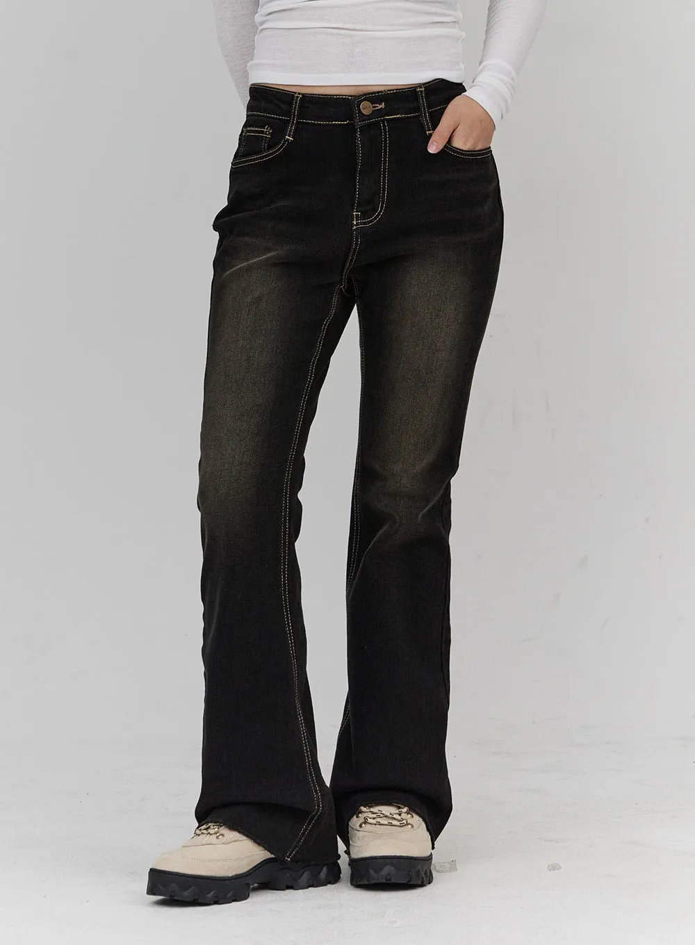 Bootcut Denim Pants CN18