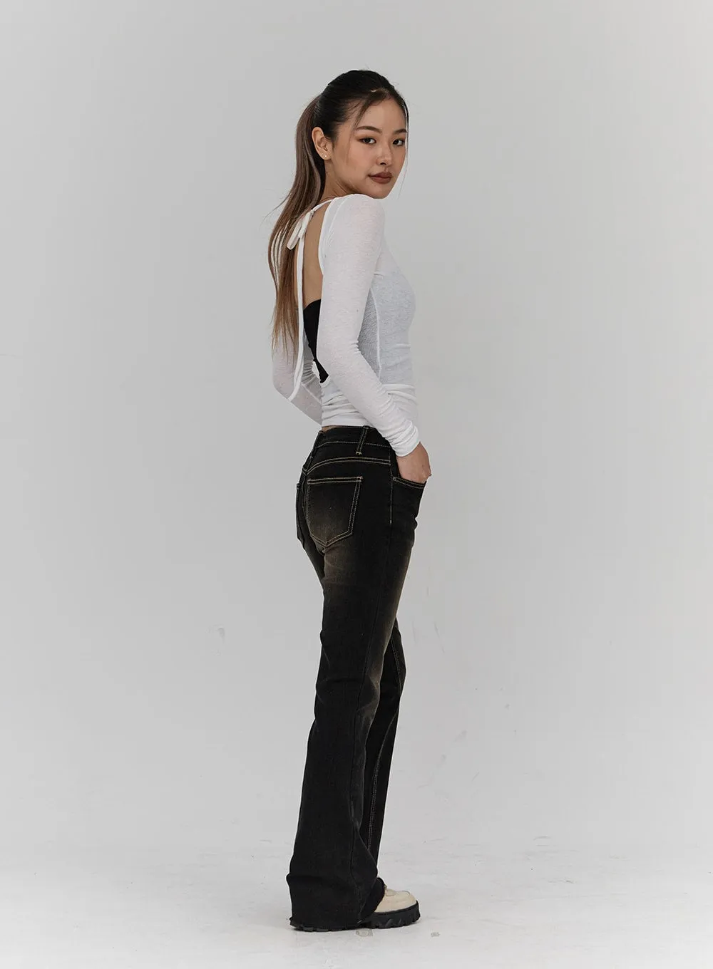 Bootcut Denim Pants CN18