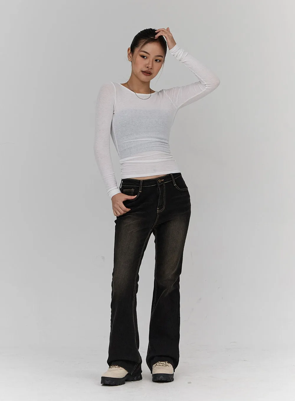 Bootcut Denim Pants CN18
