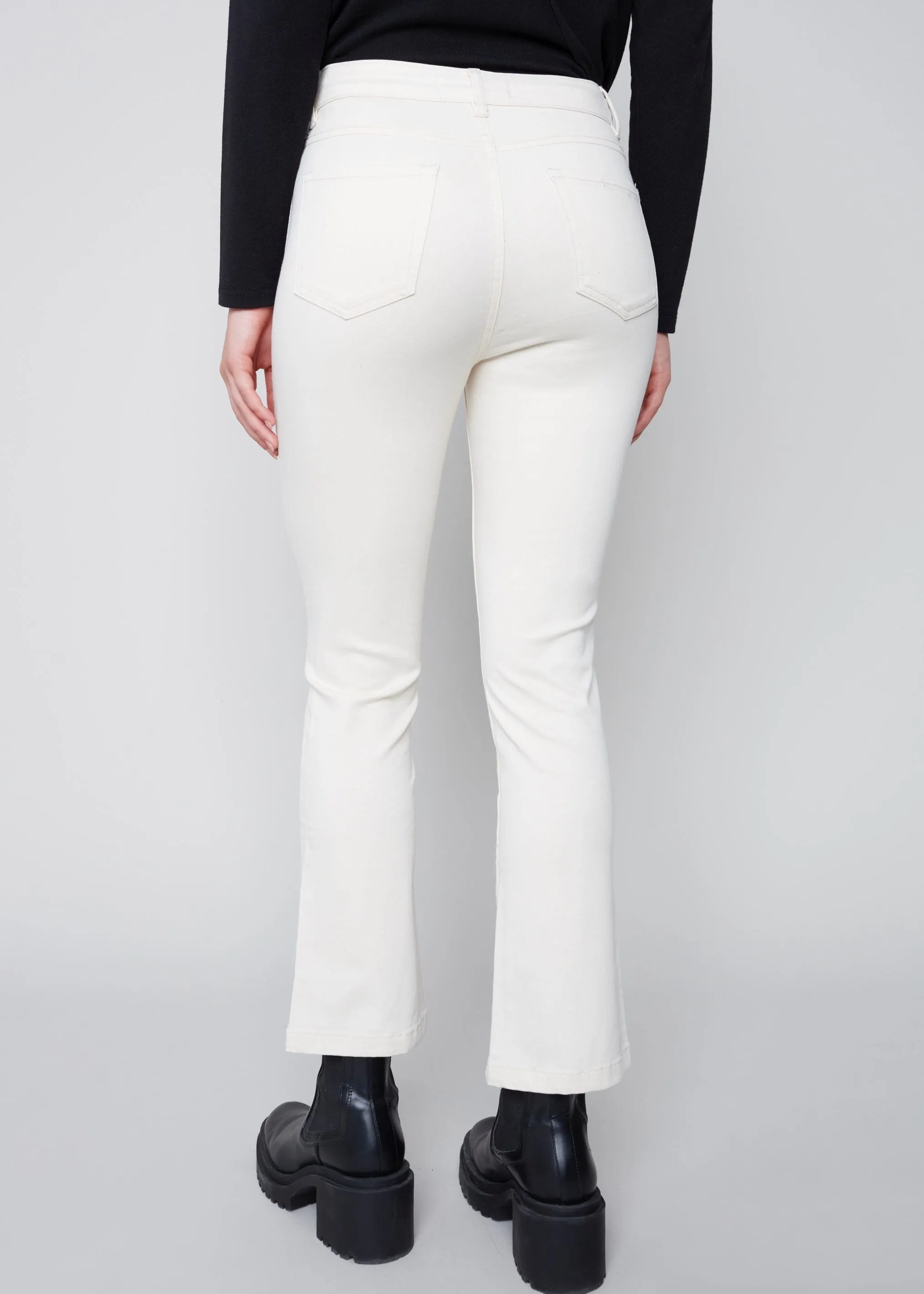 Bootleg Stretch Twill Pant by Charlie B