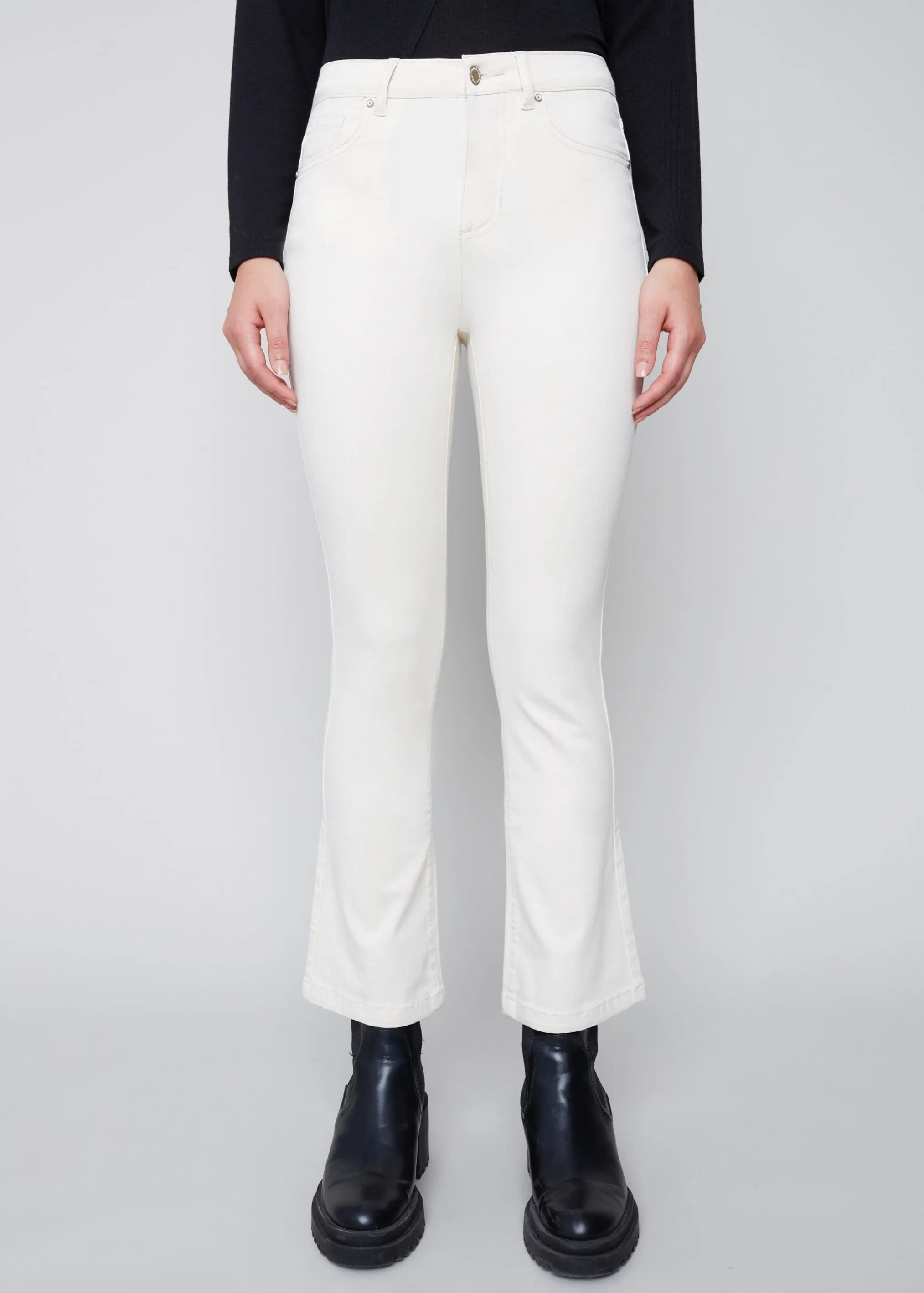 Bootleg Stretch Twill Pant by Charlie B