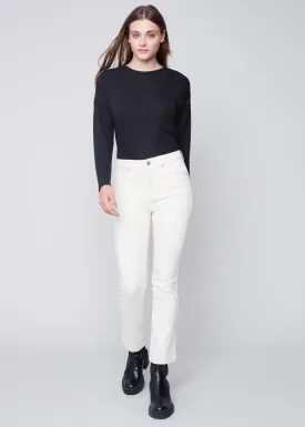 Bootleg Stretch Twill Pant by Charlie B