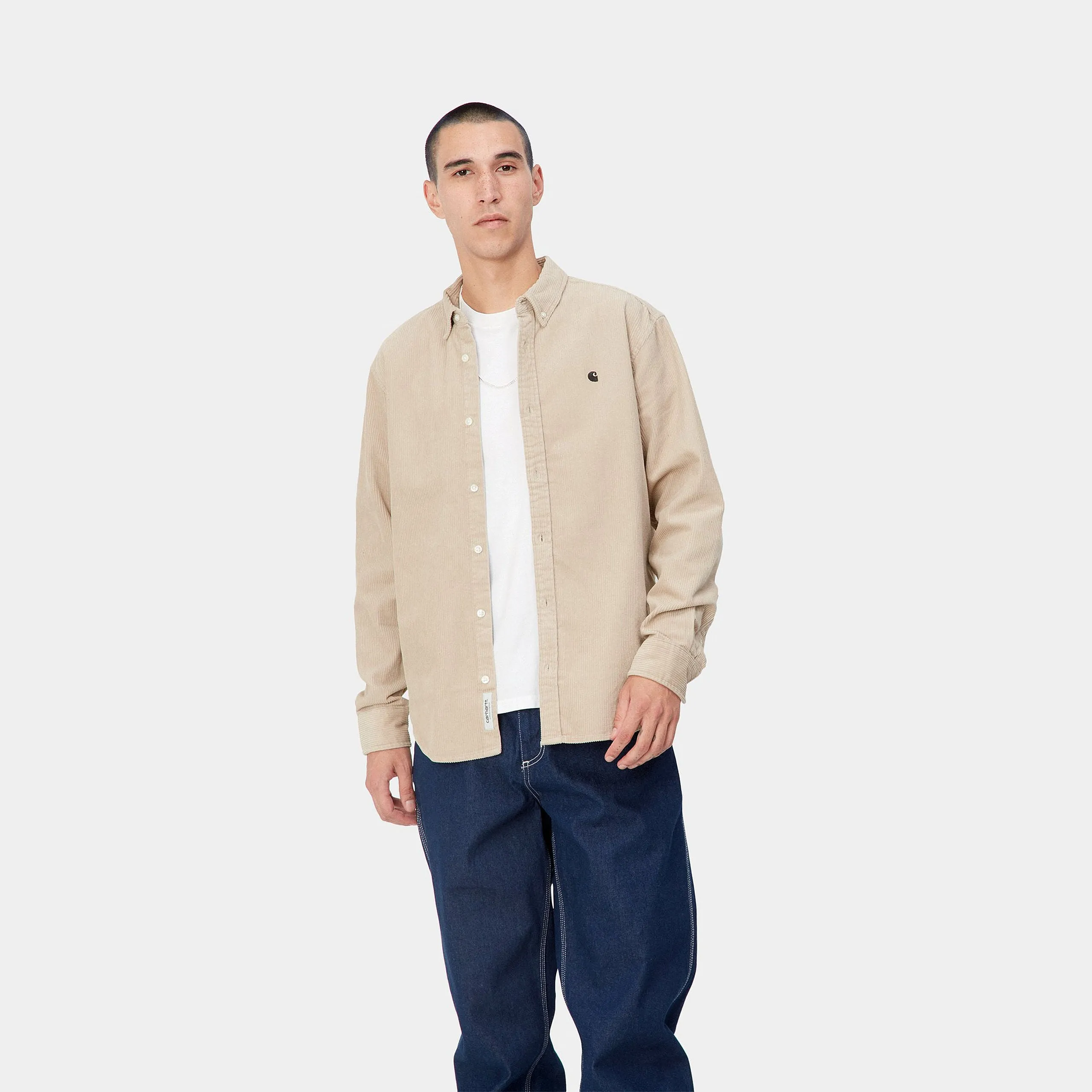 Carhartt L/S Madison Cord Shirt Wall / Black