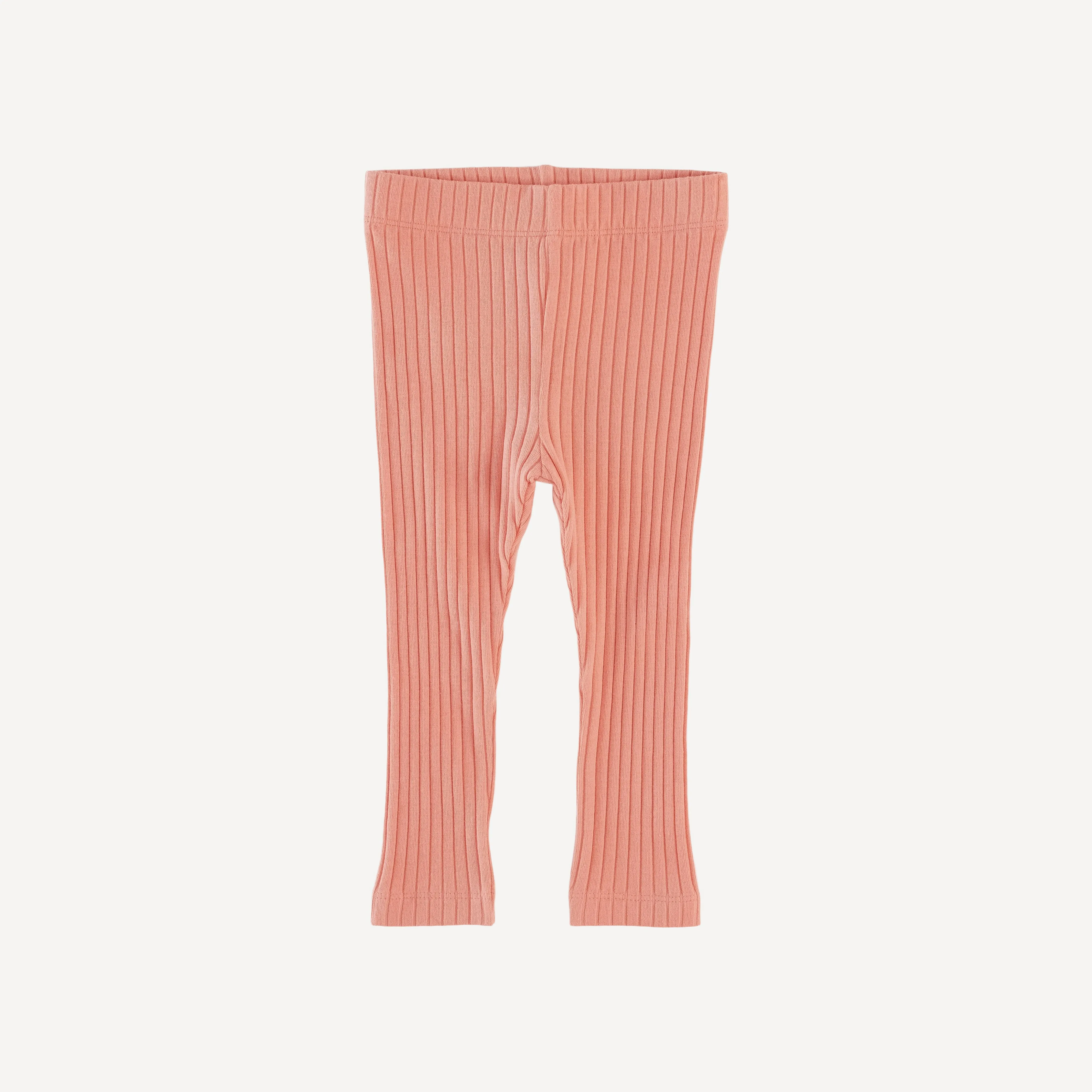 classic skinny legging | papaya punch | organic cotton wide rib