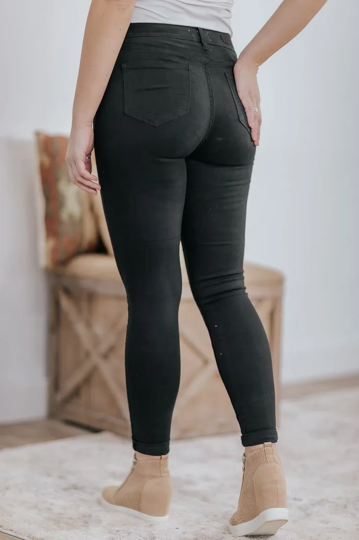 Conor Cello High Rise Super Skinny Jeans in Black