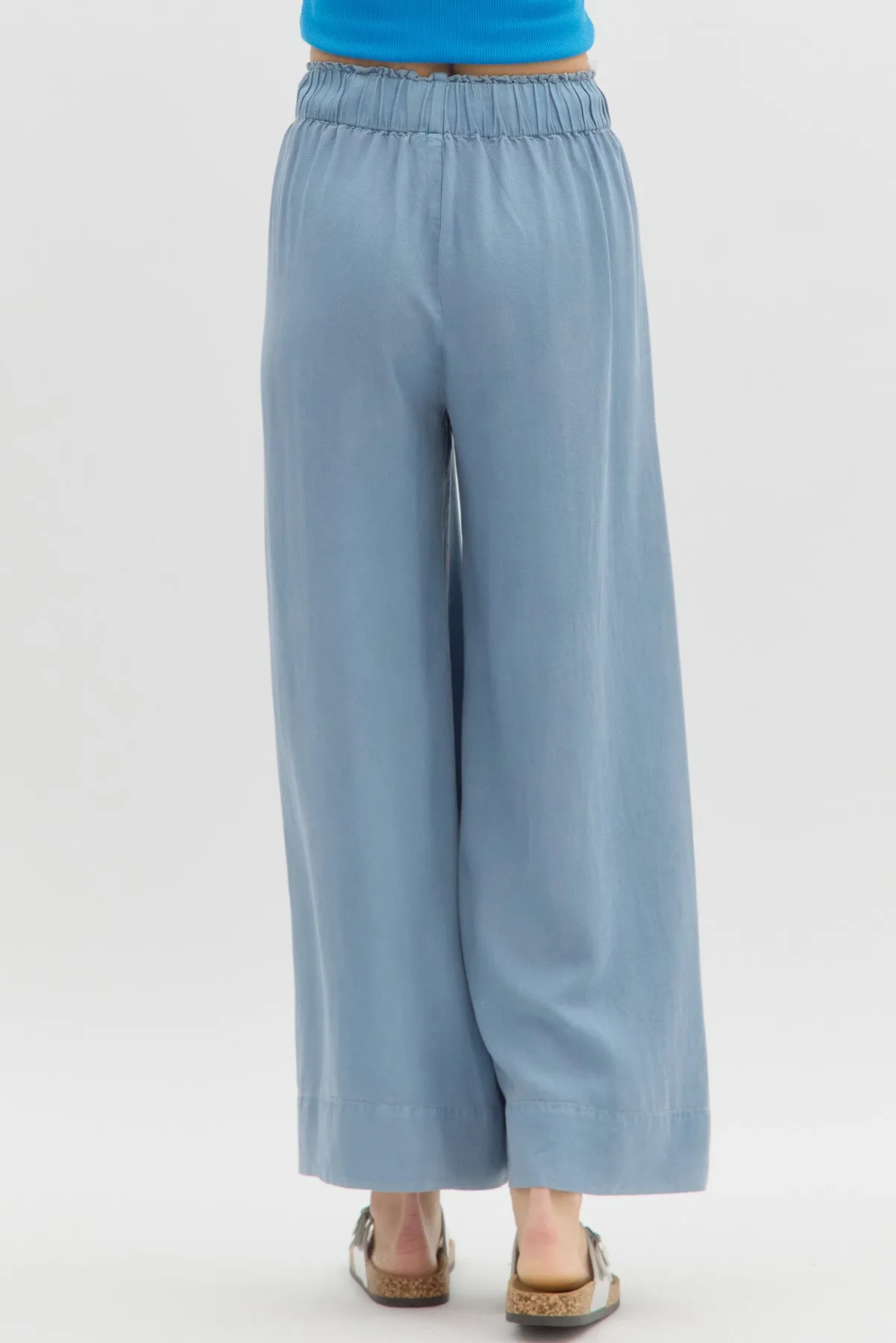 Denim Flowy Pant