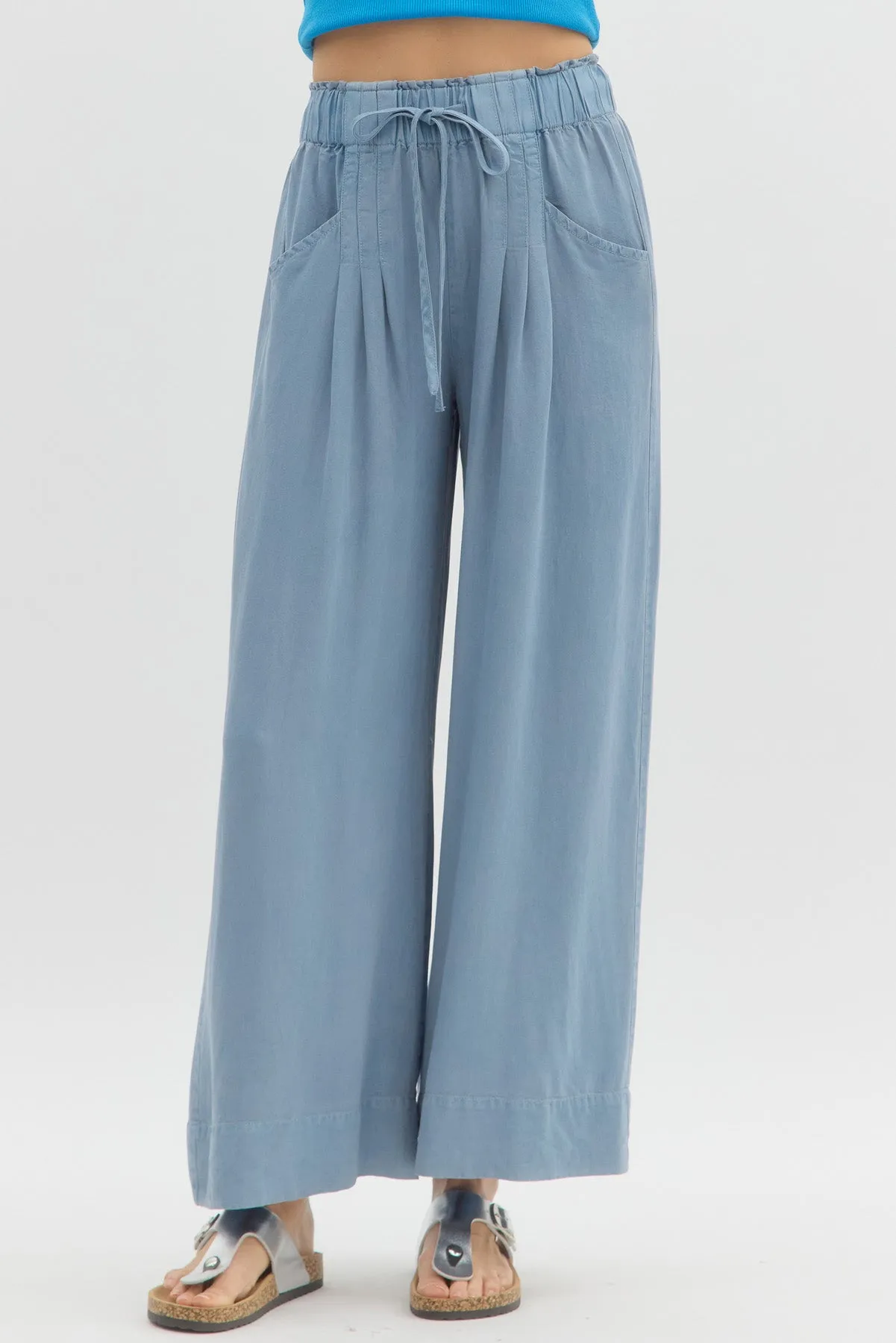 Denim Flowy Pant