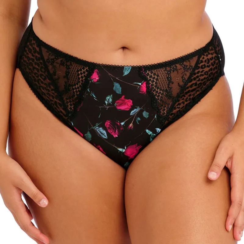 Elomi Lucie High Leg Brief Rock N' Rose