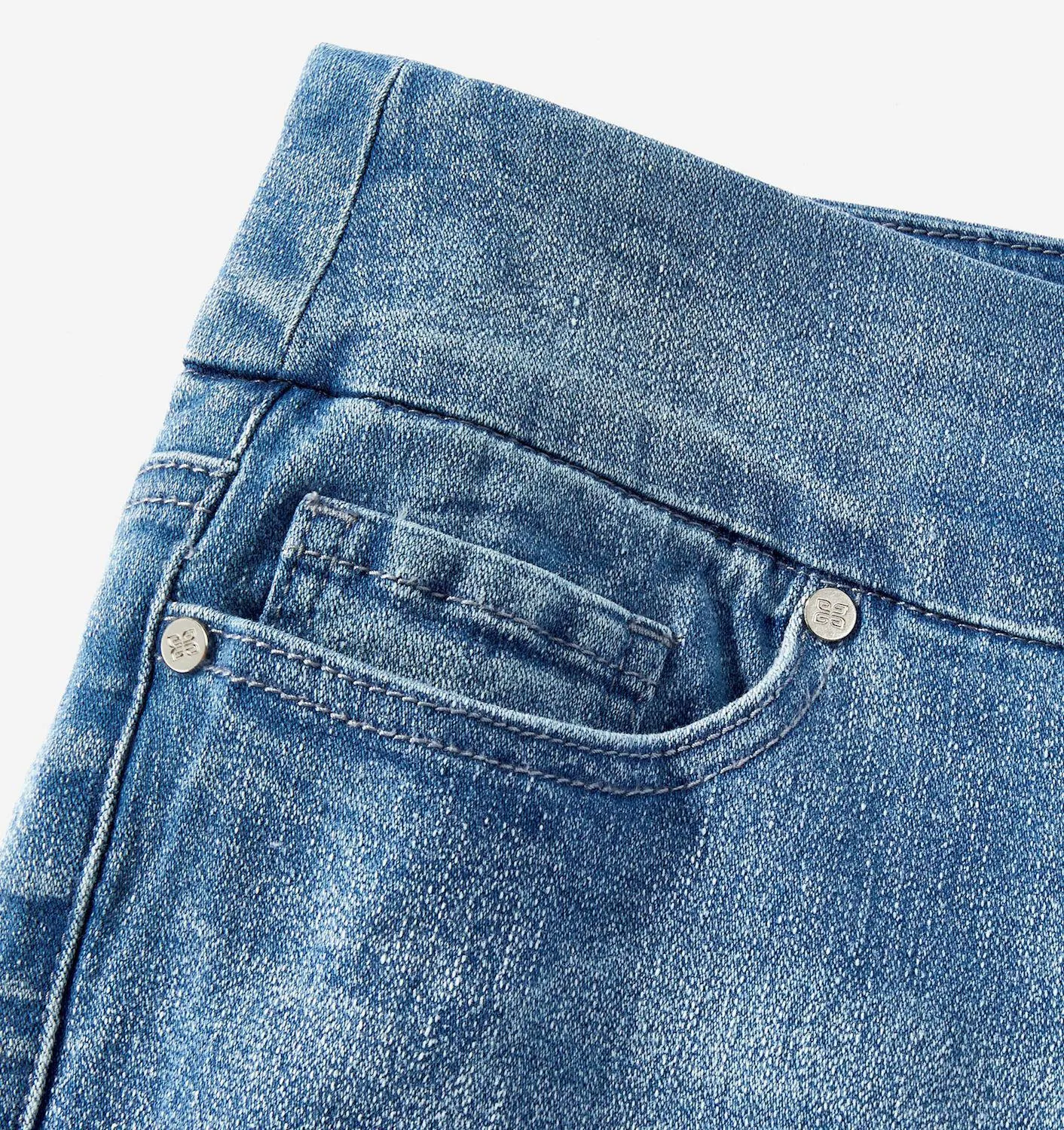 Embellished Capri Denim Pants