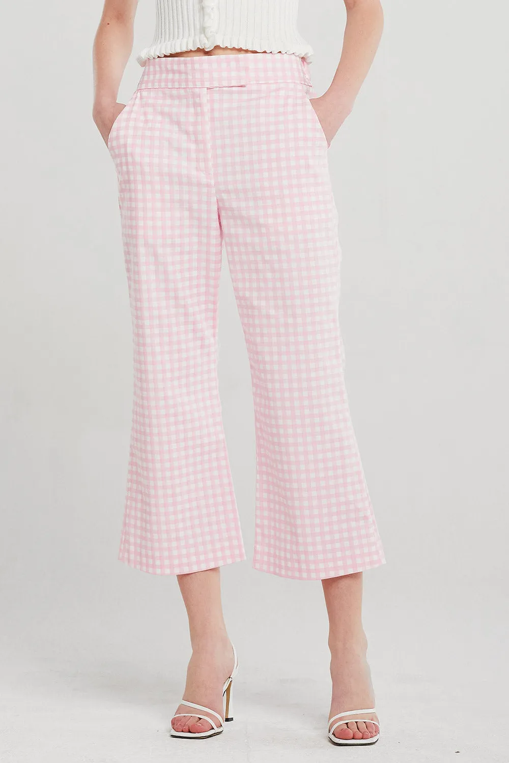 Eva Gingham Bootcut Pants