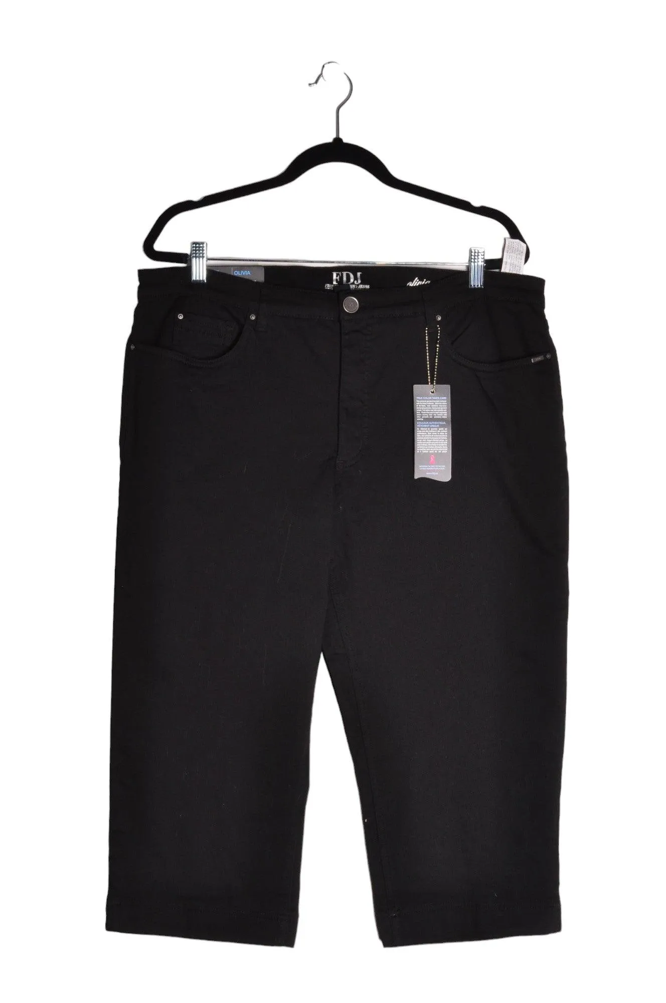 FDJ Women Capri Pants Regular fit in Black - 18
