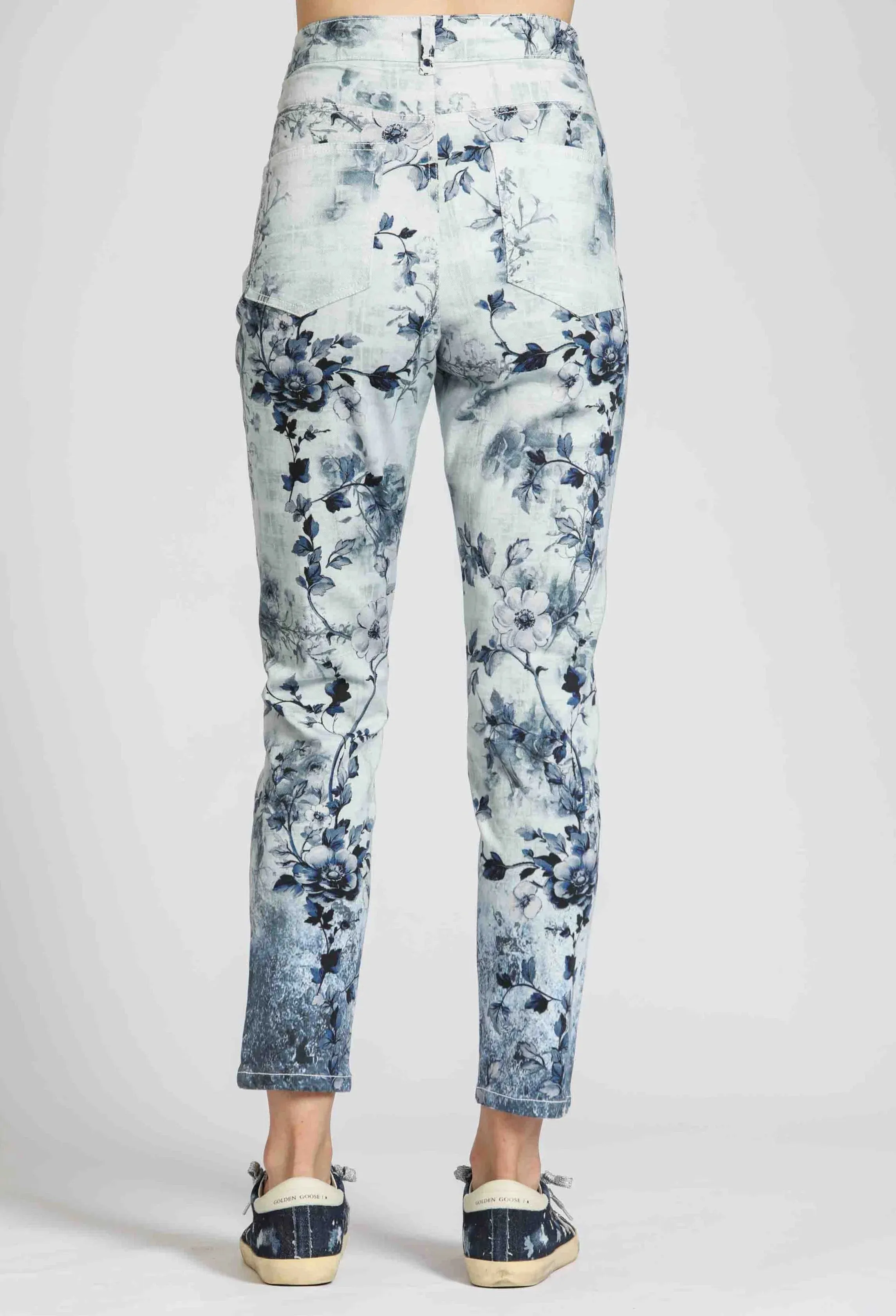 Floral Denim Stretch Jean