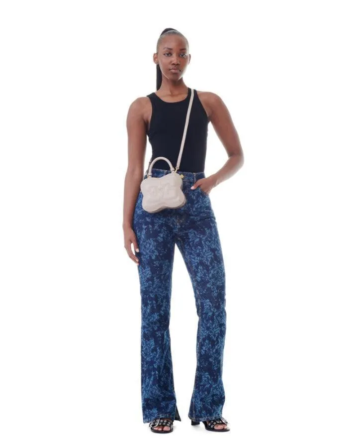 Ganni Lazer Bootcut Slit Iry Jeans