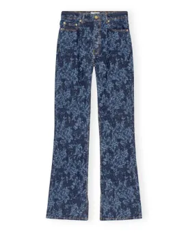 Ganni Lazer Bootcut Slit Iry Jeans