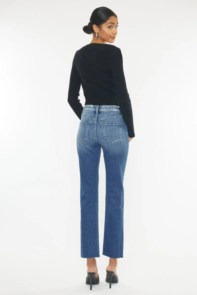 Highrise Slim Straight Jeans