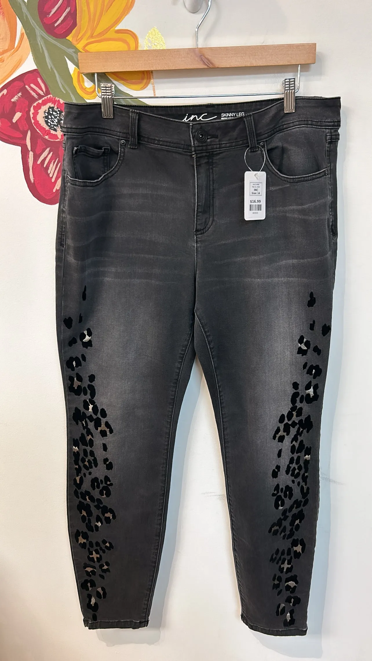 INC Black Skinny Jeans, 14