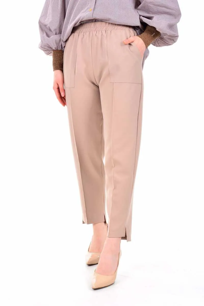 Invee 6315 Carrot Pants Light Mink