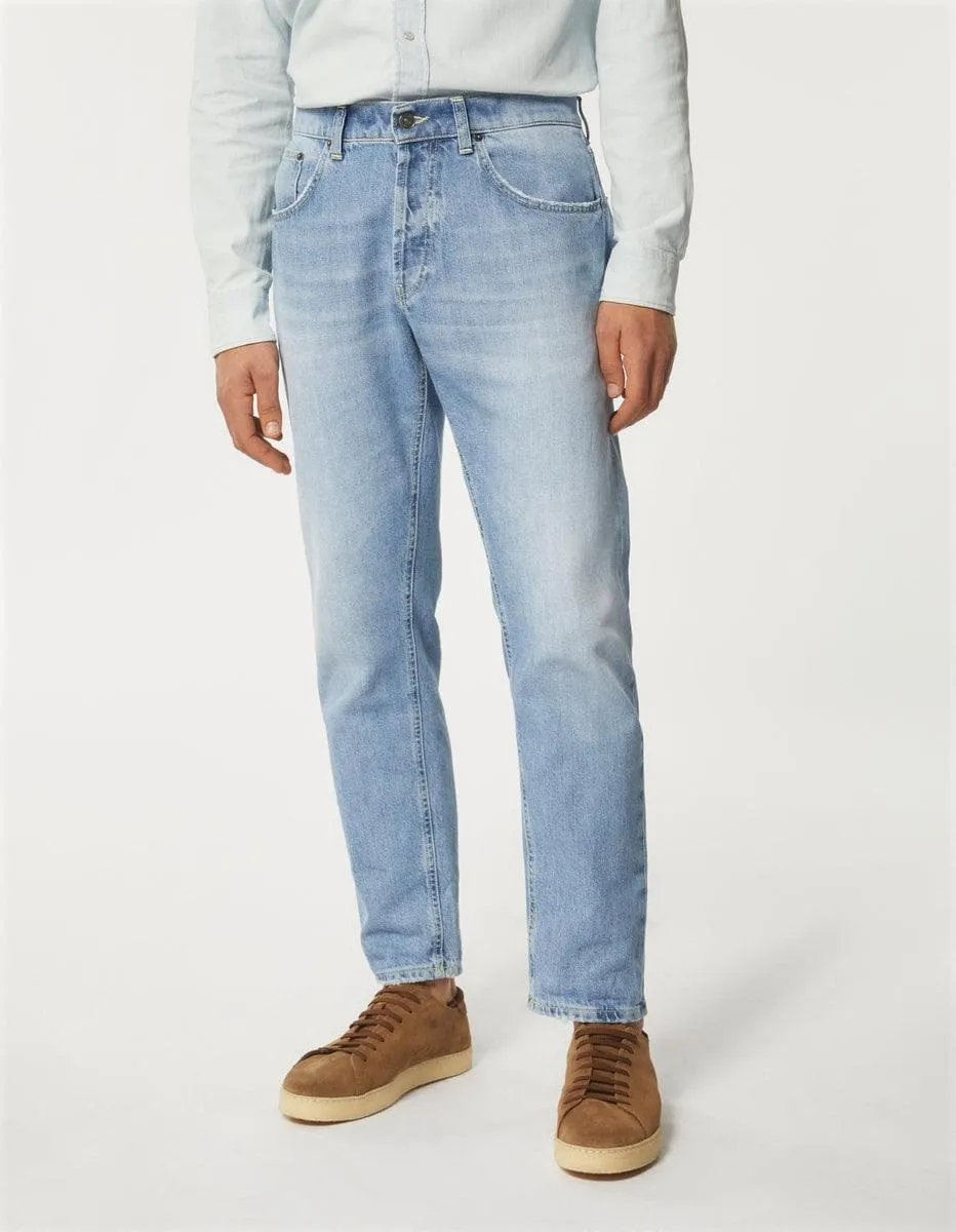 Jeans dian carrot in denim fisso già