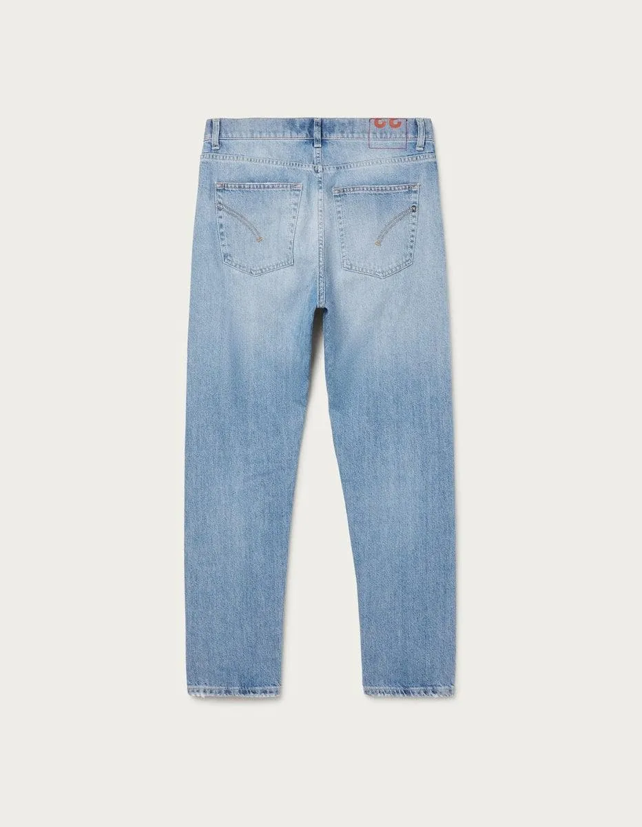 Jeans dian carrot in denim fisso già