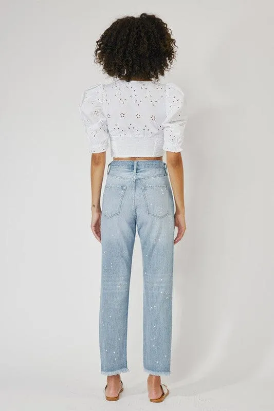 KanCan High Rise Slim Straight Jeans