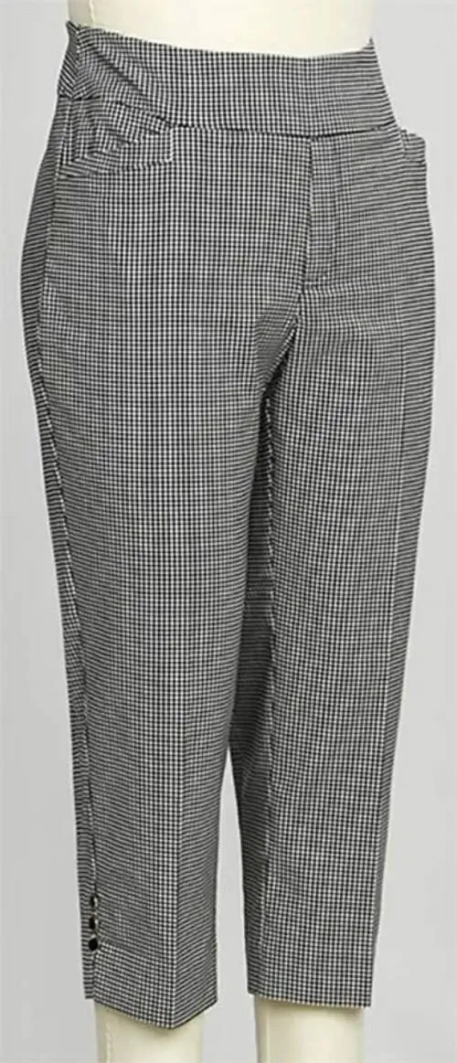 L Hamrick Check It Out Gingham Cap Pants – Classic Charm with a Modern Twist