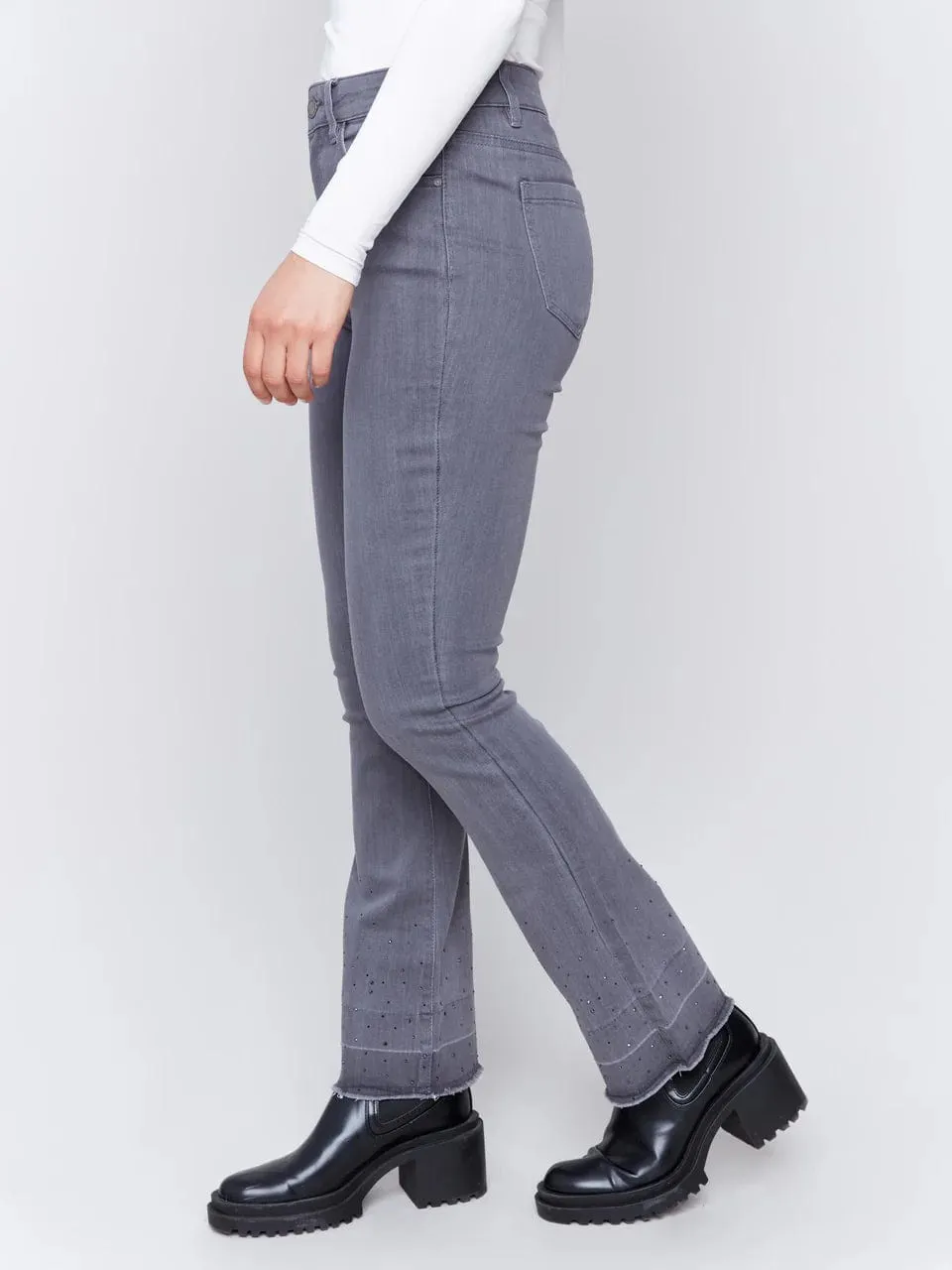 Ombré Sparkle Release Hem Pant