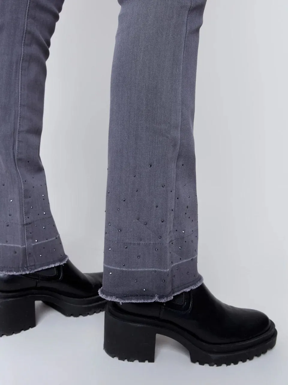 Ombré Sparkle Release Hem Pant
