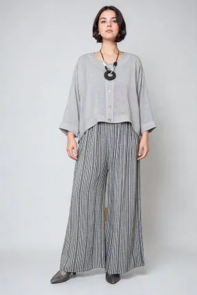 Palazzo Pant - Shadow Stripe