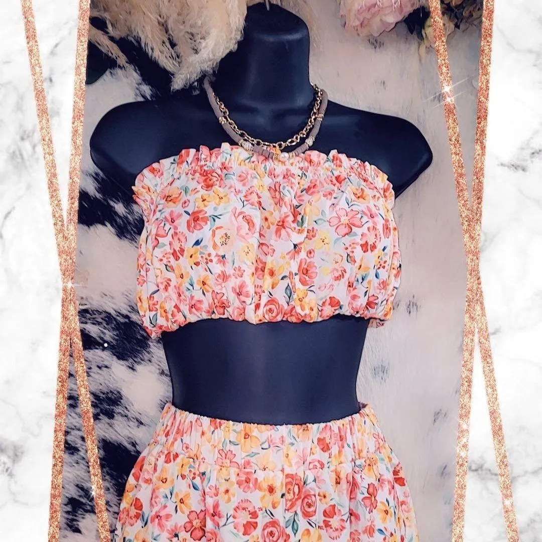 Palazzo Pants and Crop Top Set, 2 pieces