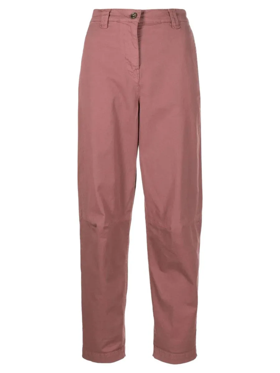 Pantaloni Polissena Carrot-Fit in Tessuto Cavallery