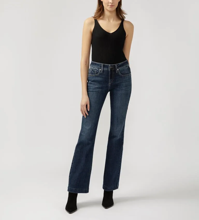 Silver Jeans Ladies Indigo Suki Bootcut Mid Rise Curvy Fit
