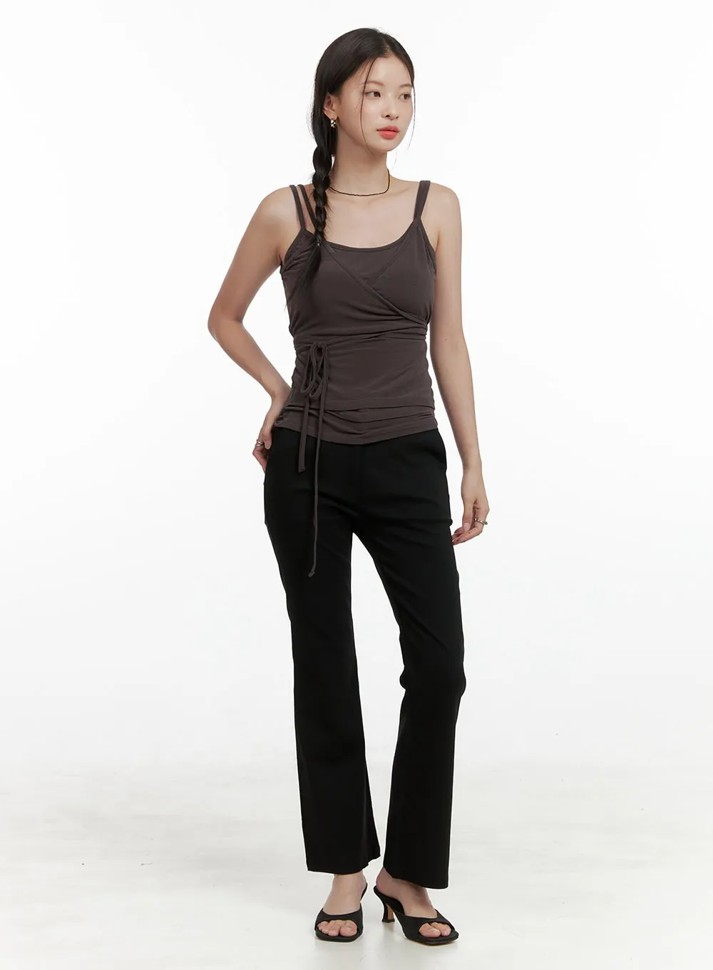 Slim Bootcut Basic Pants OL411
