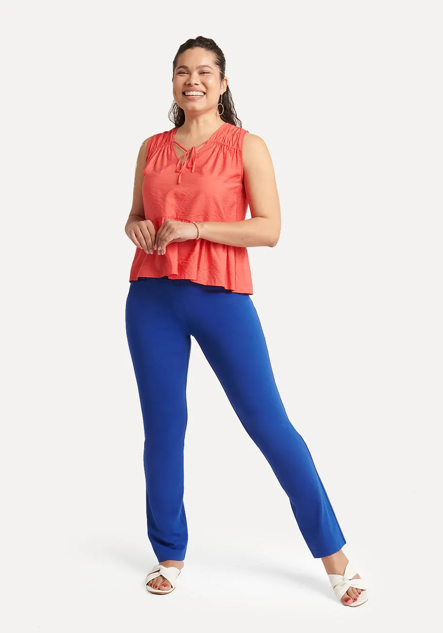Straight-Leg | Two-Pocket Dress Pant Yoga Pants (Seaglass)