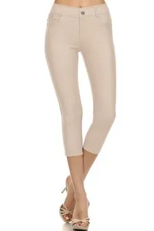 Taupe Capri Pants