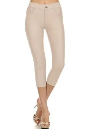 Taupe Capri Pants
