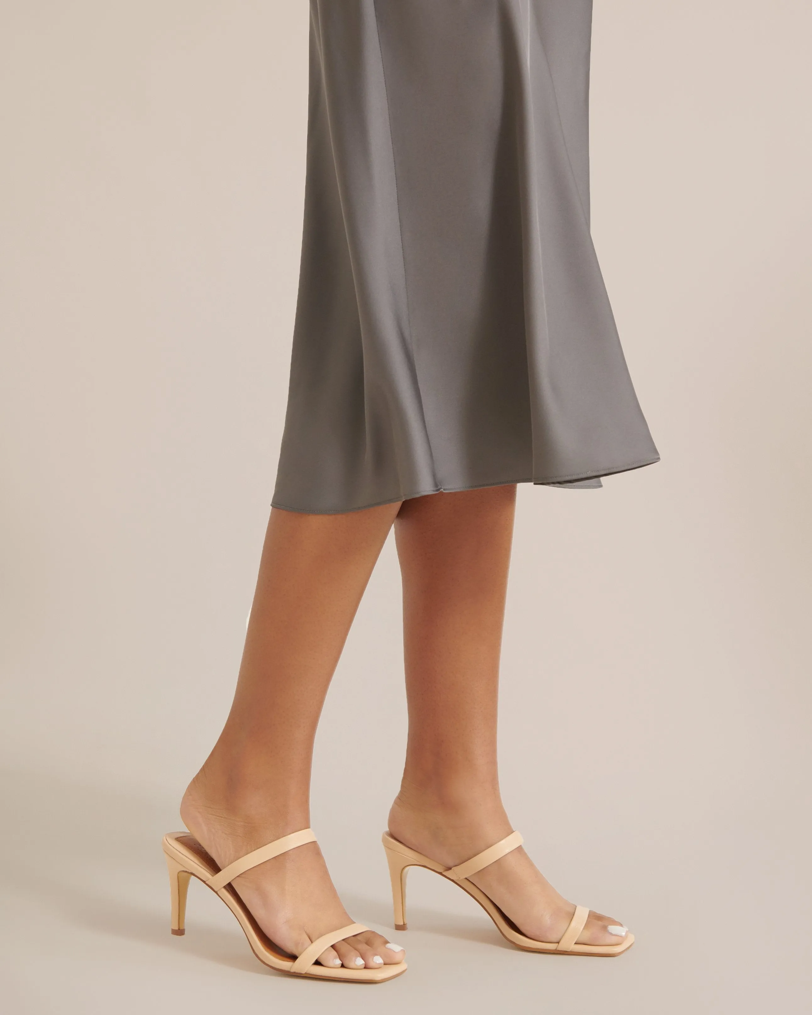 Two Strap Leather Heel