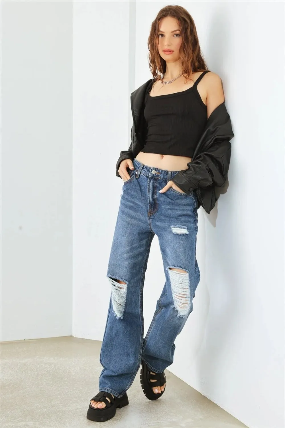 Women's HAMMER COLLECTION Distressed High Waist Jeans