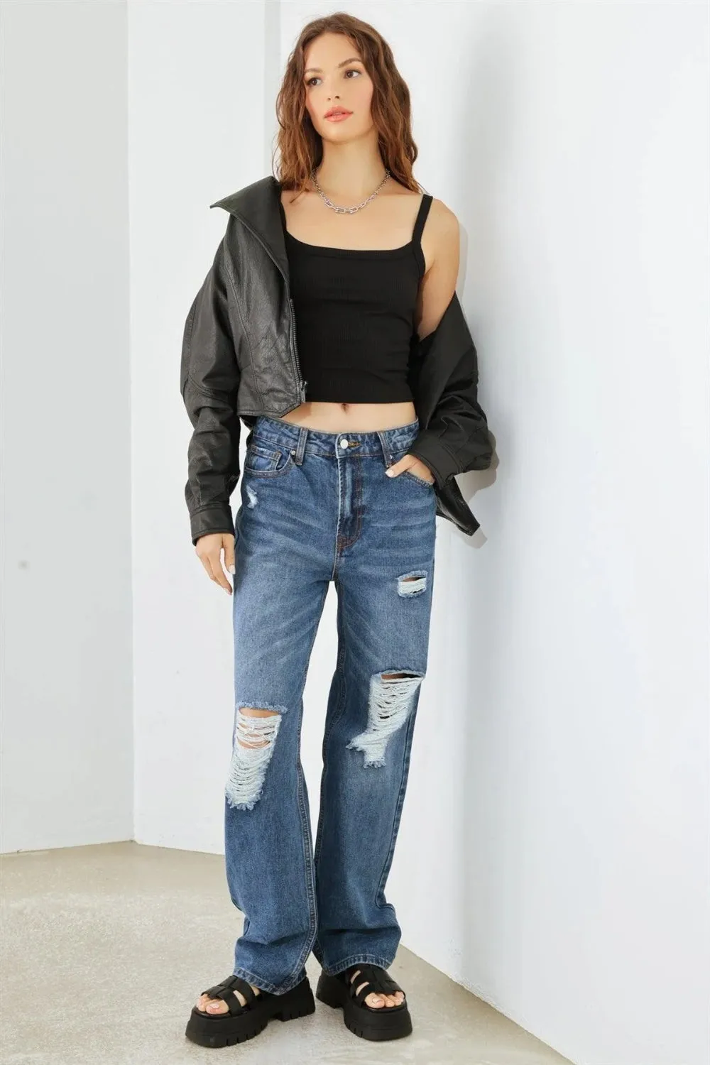 Women's HAMMER COLLECTION Distressed High Waist Jeans